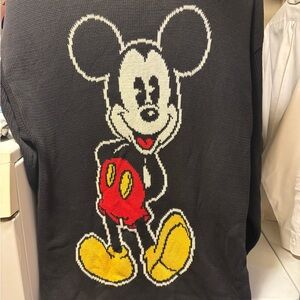Mickey Mouse Graphic Cardigan - Black and Red Late 80’s in excellent condition.